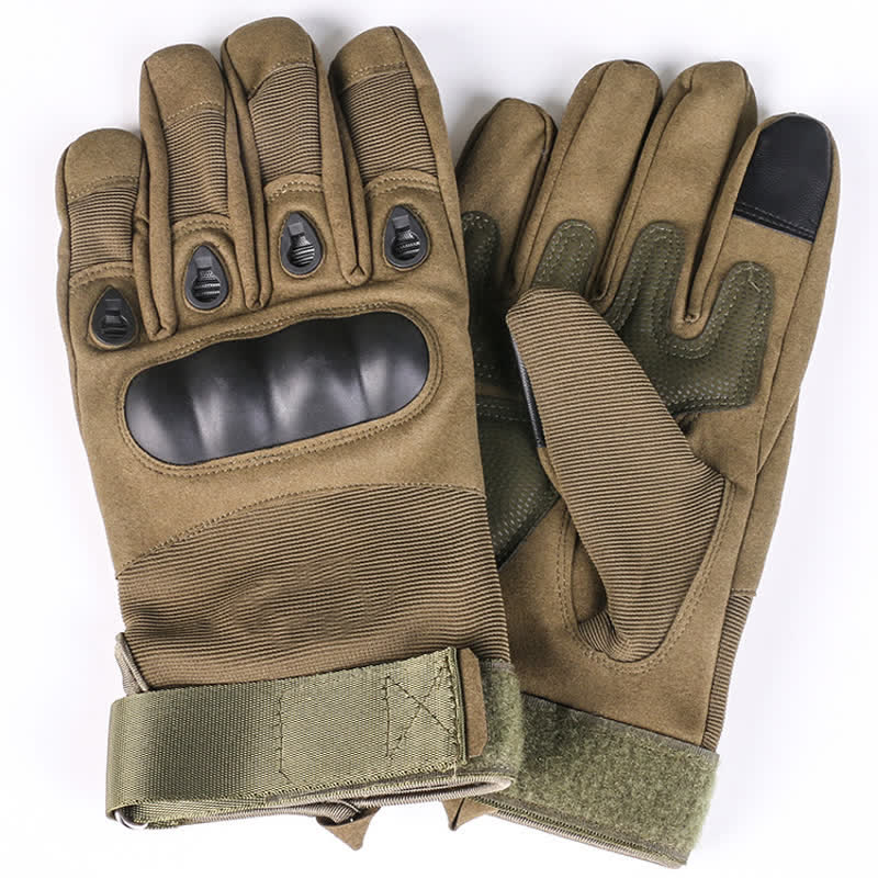 Gants tactiques épais doublés de polaire pour moto