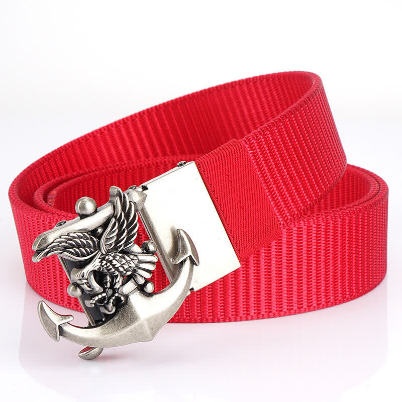 Ceinture en nylon avec ancre d'aigle pour homme