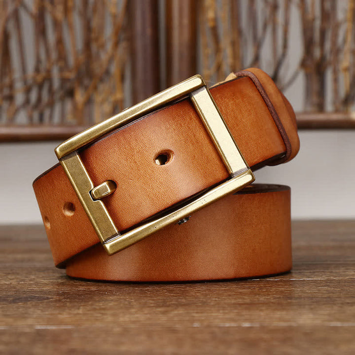 Ceinture en cuir robuste pour homme avec détails cloutés