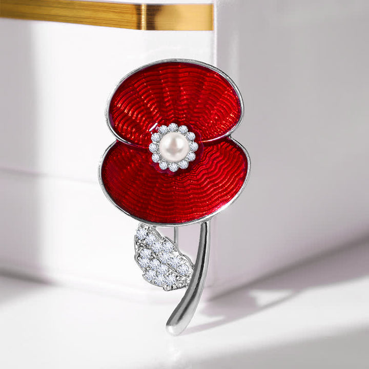 Broche coquelicot du jour du Souvenir pour femme