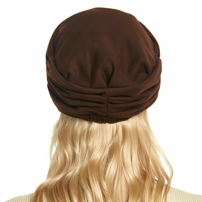 Casquette de baseball plissée à bord souple pour femme