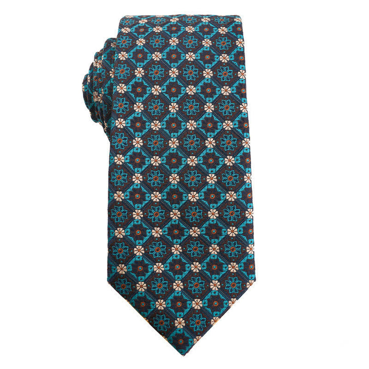 Cravate pour homme de la série Artsy Jasper Turquoise - Floral - image 3