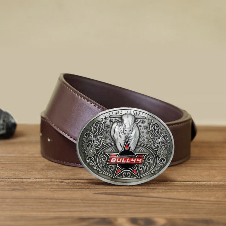 Ceinture en cuir avec boucle porte-bière créative Raging Bull pour homme