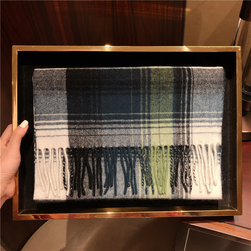 Écharpe unisexe Lamb Edinburgh à carreaux, grande et chaude - #10 - image 24