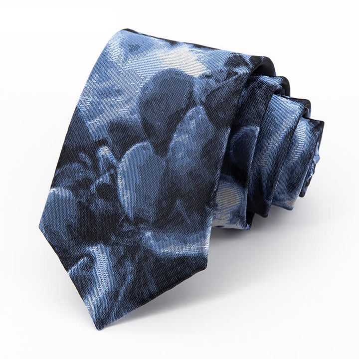 Cravate abstraite bleu foncé Dreamworld pour homme