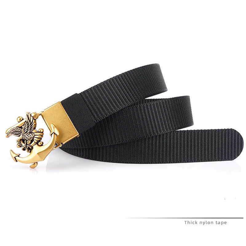 Ceinture en nylon avec ancre d'aigle pour homme