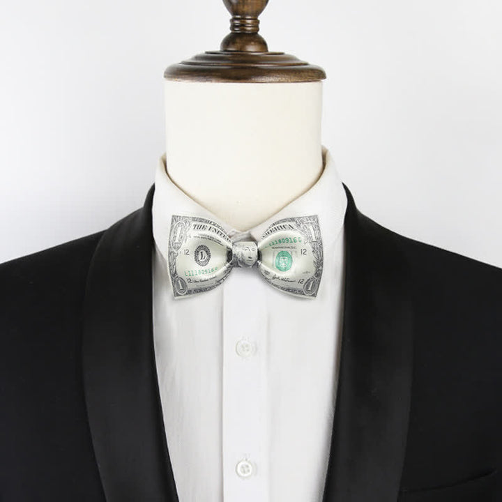 Nœud papillon pour homme avec un dollar américain