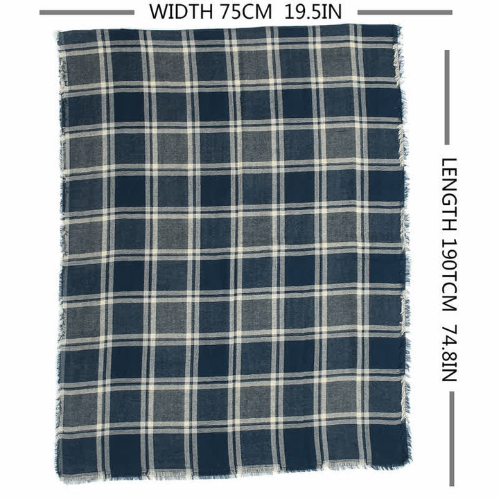Écharpe à carreaux décontractée de style britannique pour hommes - image 8
