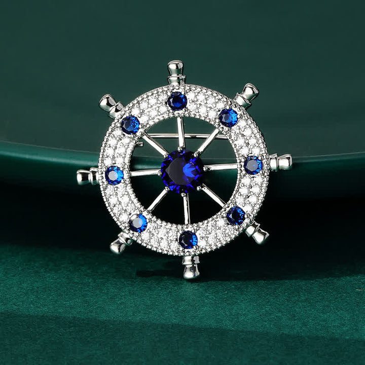 Broche gouvernail de bateau nautique pour homme