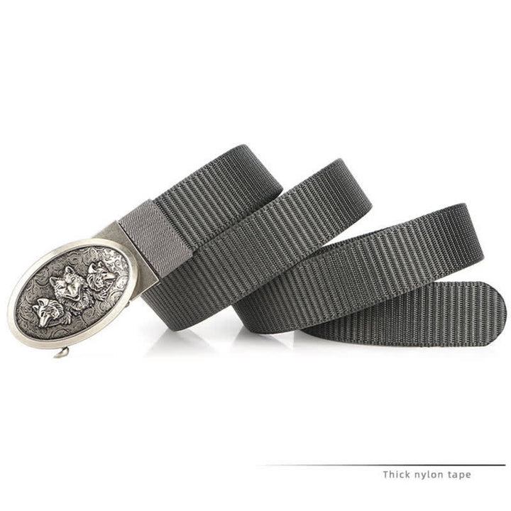 Ceinture en nylon simple pour hommes Hungry Wolves