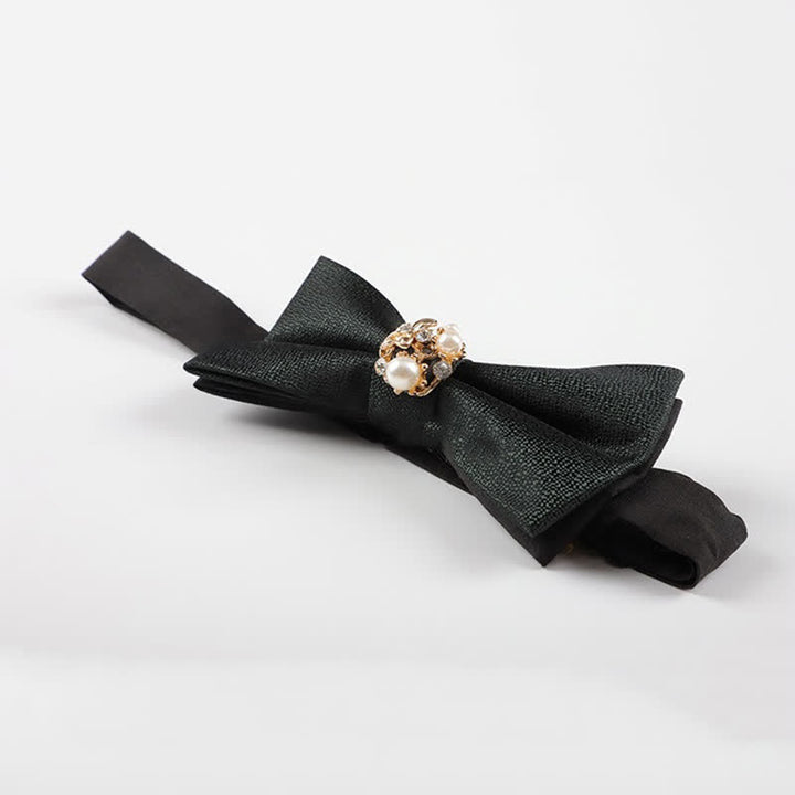 Nœud papillon de smoking formel en perles pour homme