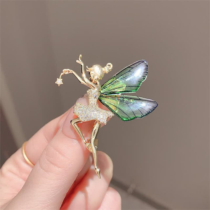 Broche fée elfe ailes d'ange pour femme