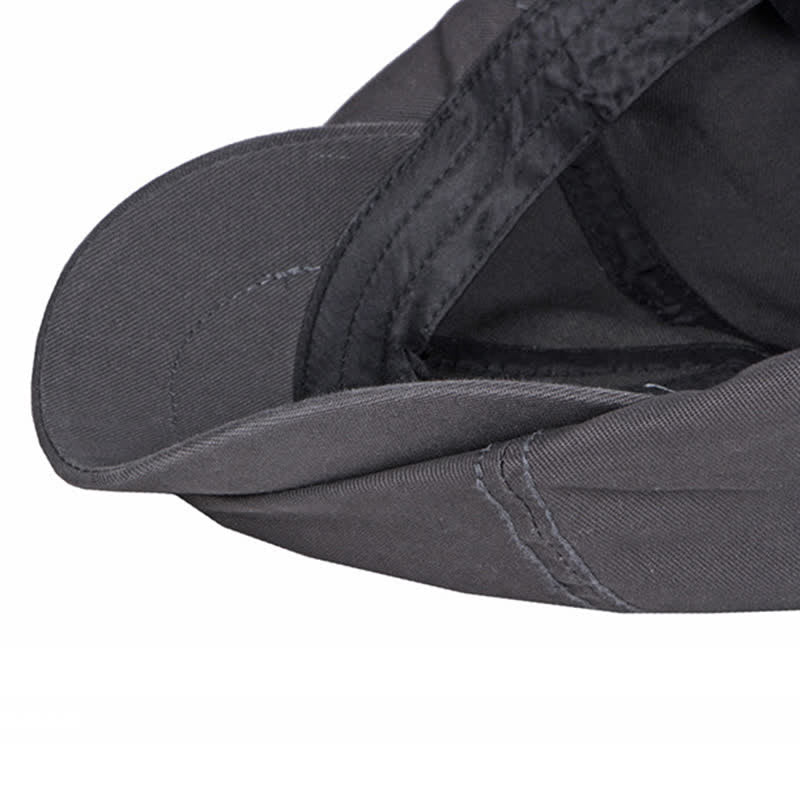Casquette béret décontractée en coton de couleur unie - image 8