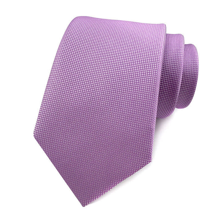 Cravate slim simple de couleur unie pour hommes