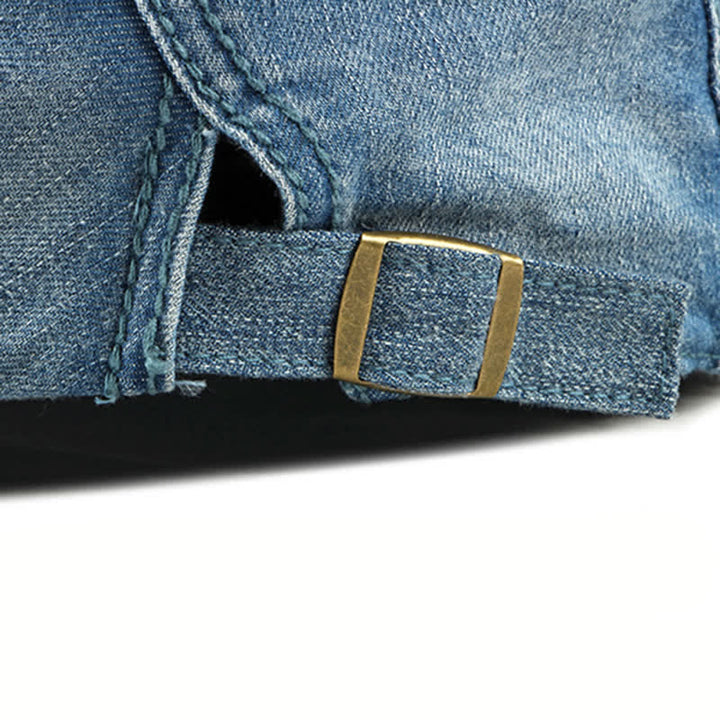 Casquette Béret Simple Jean Denim - image 8