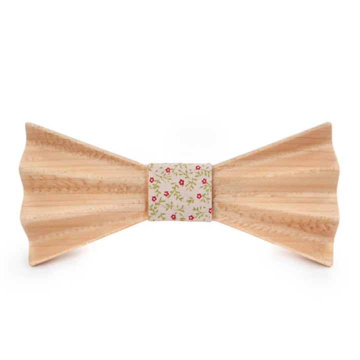Nœud papillon en bois plié 3D stéréo Burlywood pour homme