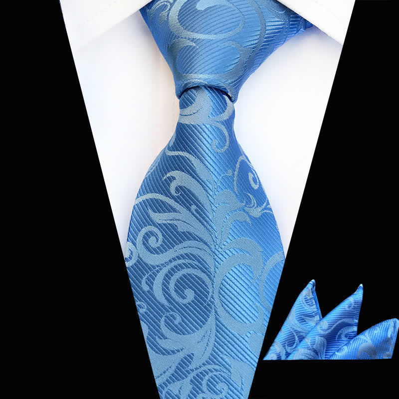 Lot de 2 cravates à motif floral pour homme - Bleu ciel - image 14