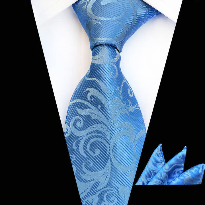 Lot de 2 cravates à motif floral pour homme - Bleu ciel - image 14