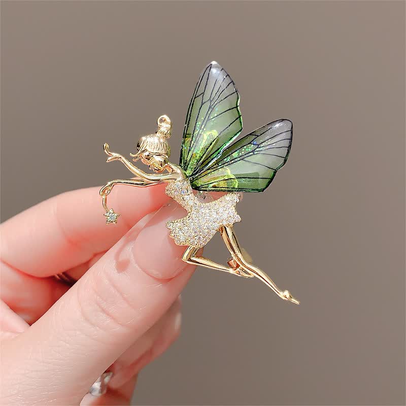 Broche fée elfe ailes d'ange pour femme