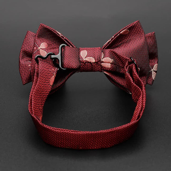 Nœud papillon de luxe pour raquette de tennis bordeaux pour homme