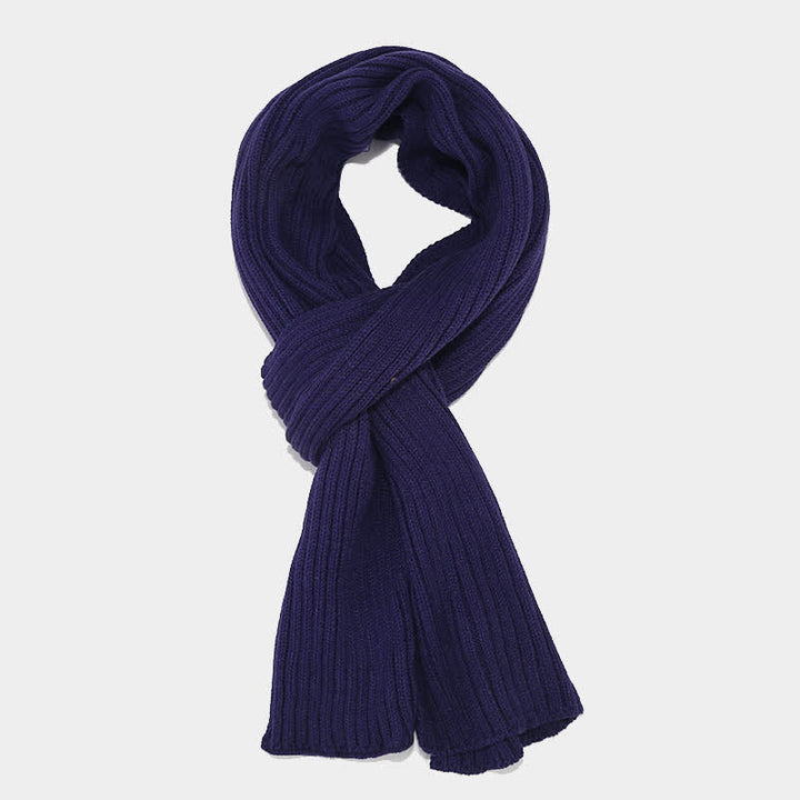 Ensemble de 3 pièces unisexe classique polyvalent avec bonnet, écharpe et gants
