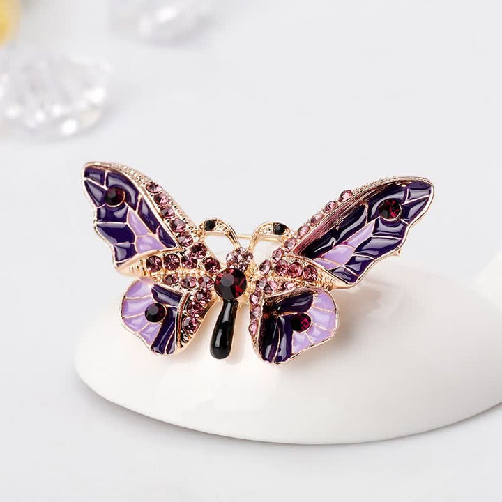 Broche papillon de conte de fées élégante pour femme