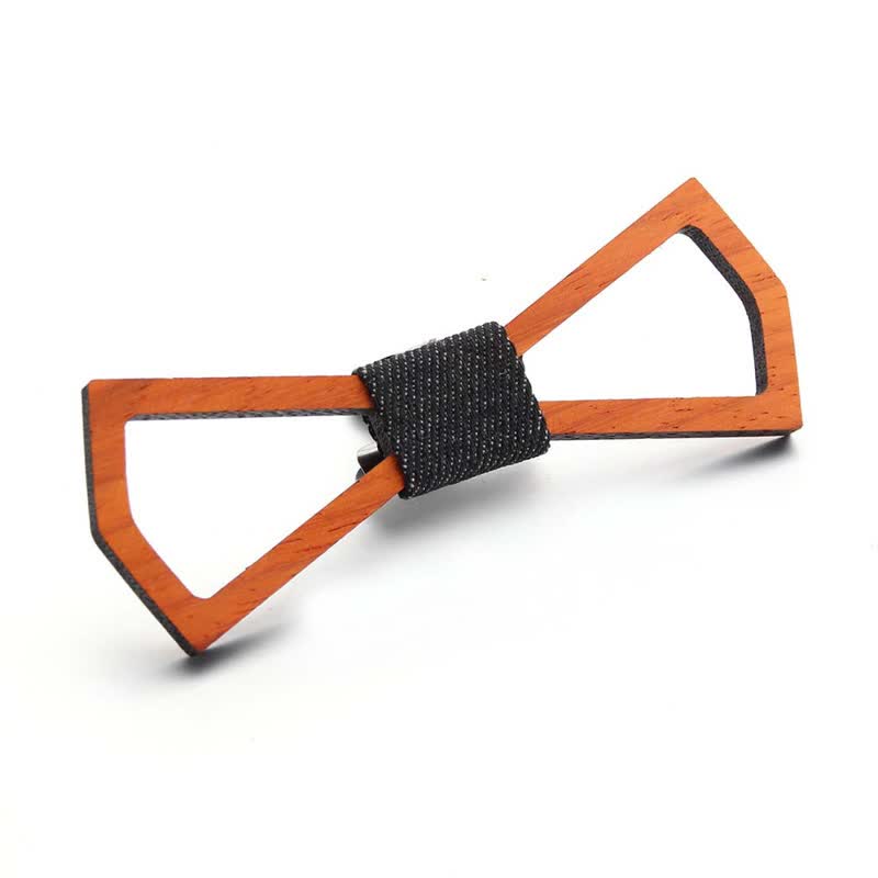 Nœud papillon en bois amusant et créatif pour homme