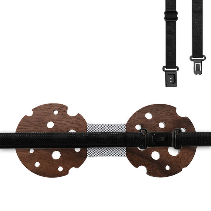 Lot de 3 nœuds papillon en bois pour homme avec cercle creux