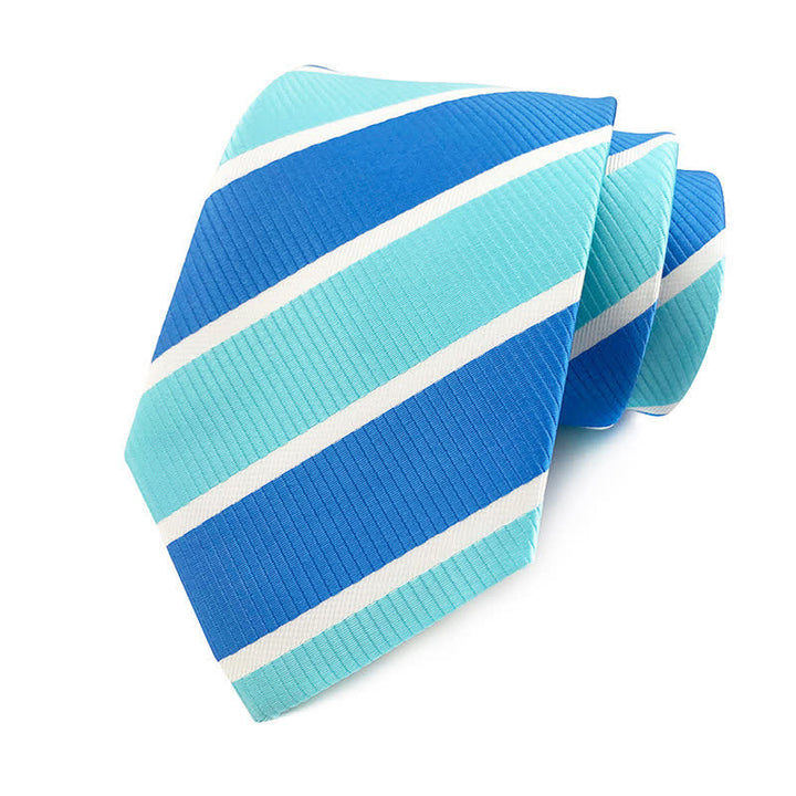 Cravate à rayures urbaines preppy pour homme