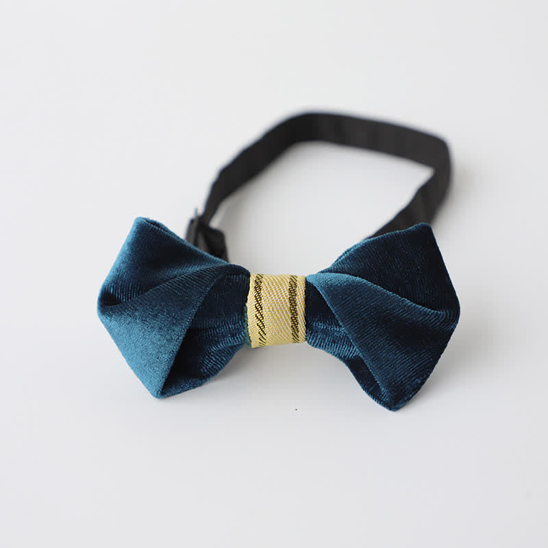 Nœud papillon simple en velours torsadé pour homme