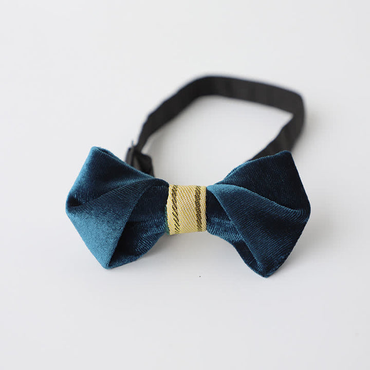 Nœud papillon simple en velours torsadé pour homme