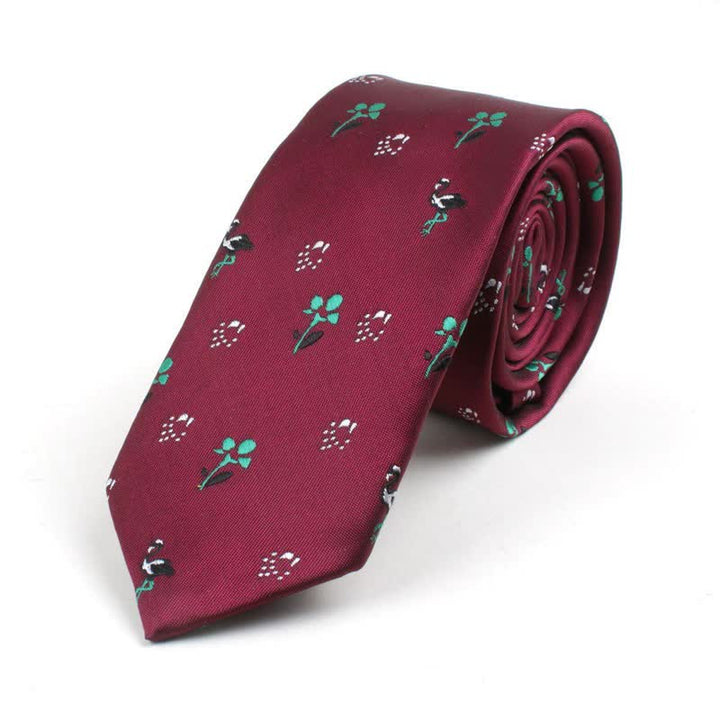 Cravate pour homme à motifs de dessins animés mignons - Fleur de Bourgogne - image 16