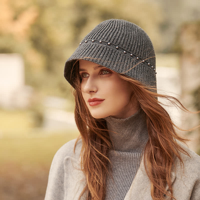 Chapeau bob à perles pour femme pour les vacances
