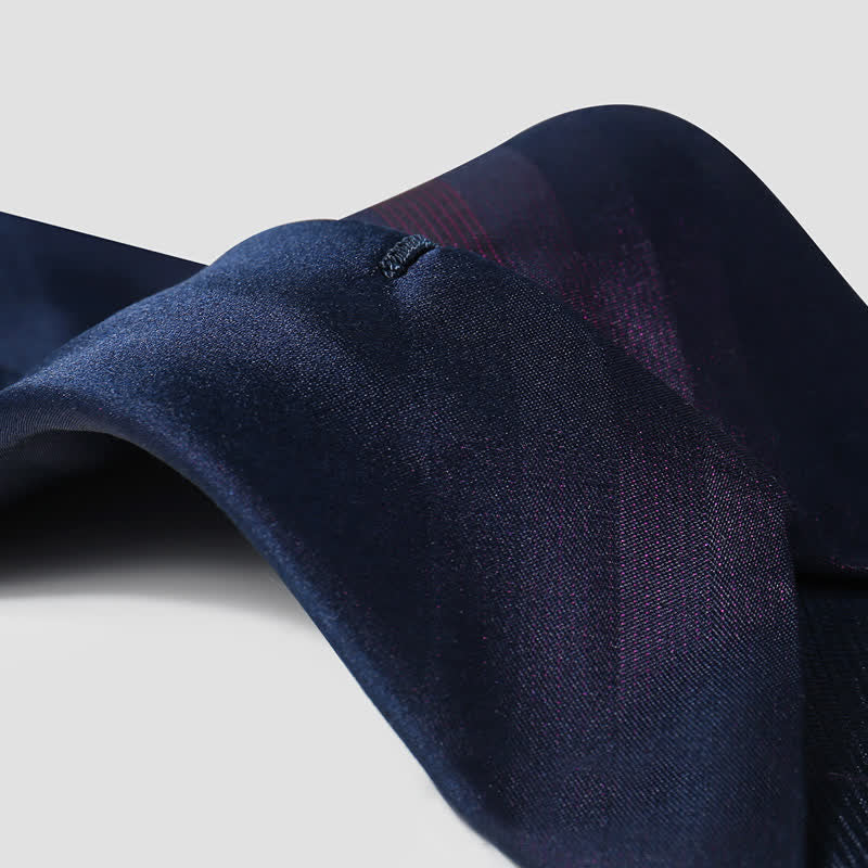 Cravate en soie de mûrier pour homme, dégradé de violet