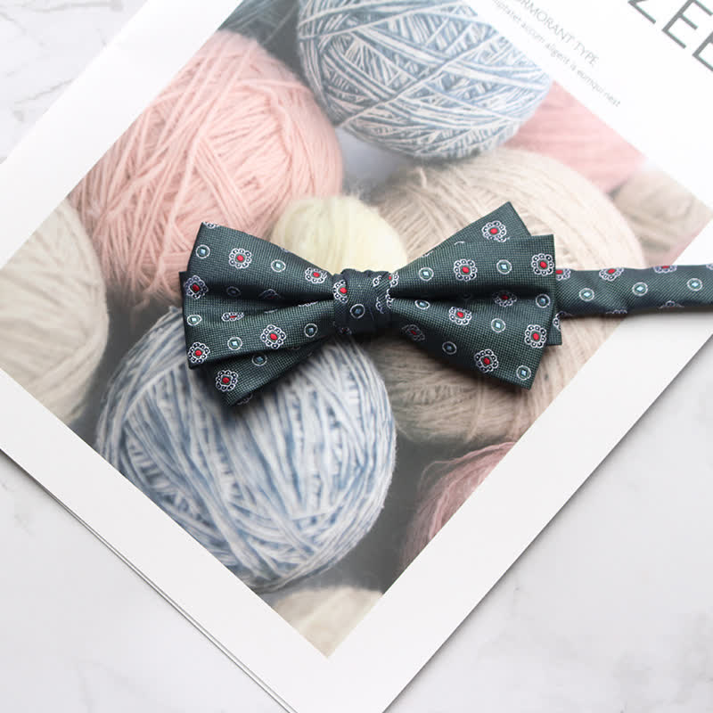 Nœud papillon de bal à imprimé floral multi-styles pour homme