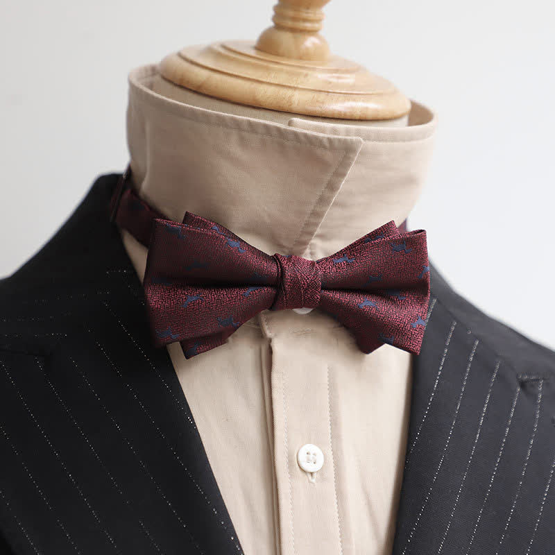 Nœud papillon Gentleman pour homme de la série Burgundy