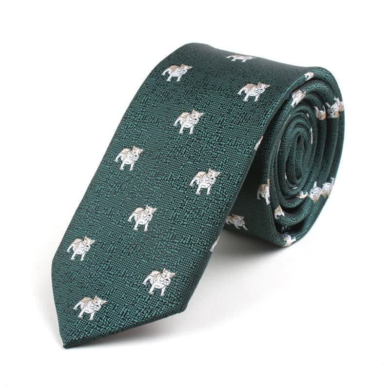 Cravate pour homme à motifs de dessins animés mignons 
