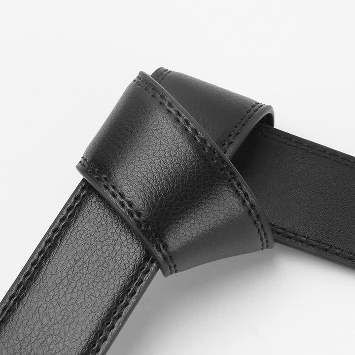 Ceinture en cuir à cliquet automatique Dragon Business pour homme