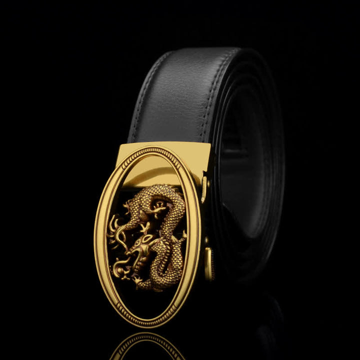Ceinture en cuir vintage pour homme avec dragon volant