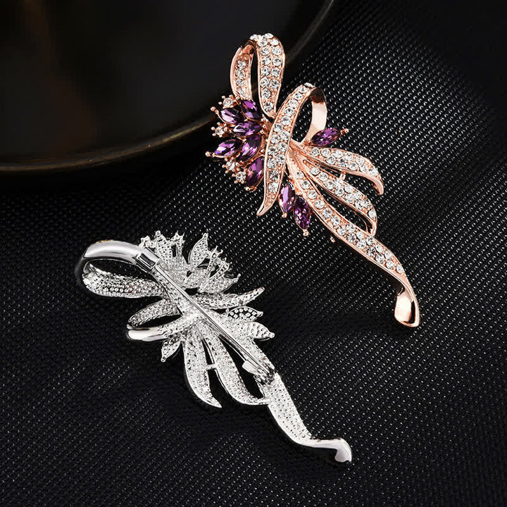 Charmante broche fleur de Bauhinia pour femme
