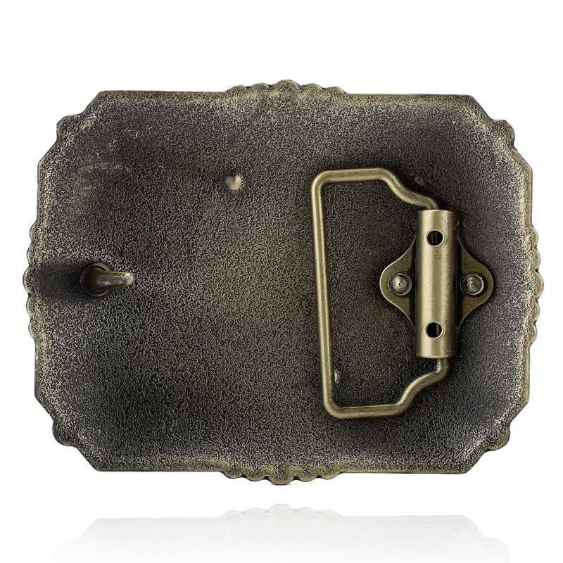 Ceinture en cuir à boucle de prière à genoux pour homme avec croix de cheval à faire soi-même