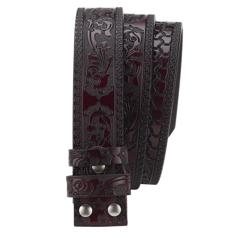 Ceinture en cuir pour homme avec cartes à jouer et poker