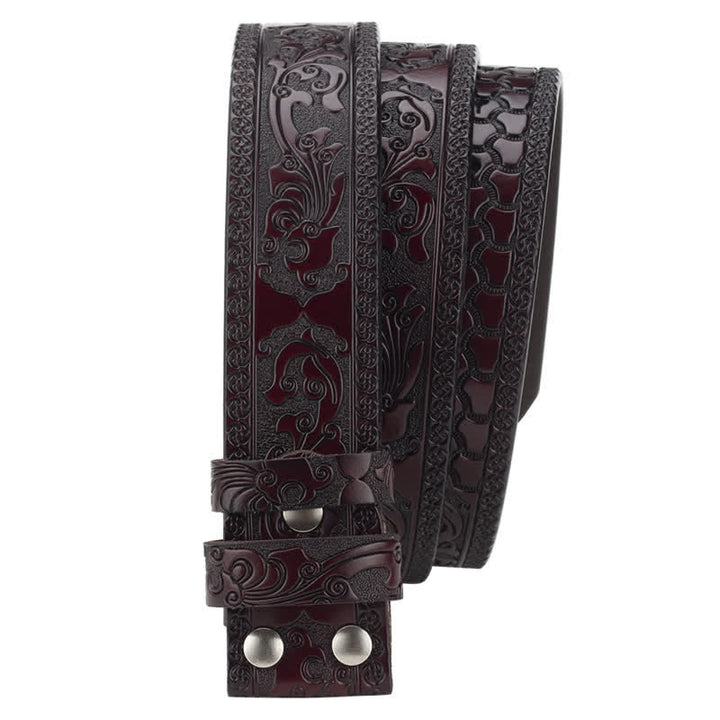 Ceinture en cuir pour homme avec cartes à jouer et poker