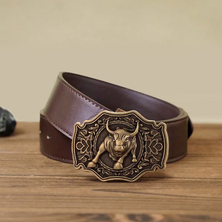 Ceinture en cuir à boucle Matador DIY pour homme