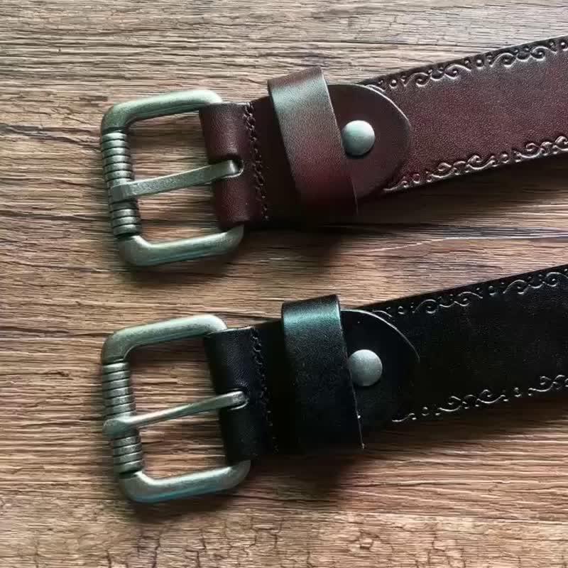 Ceinture décorative unisexe à rivets croisés de style rock