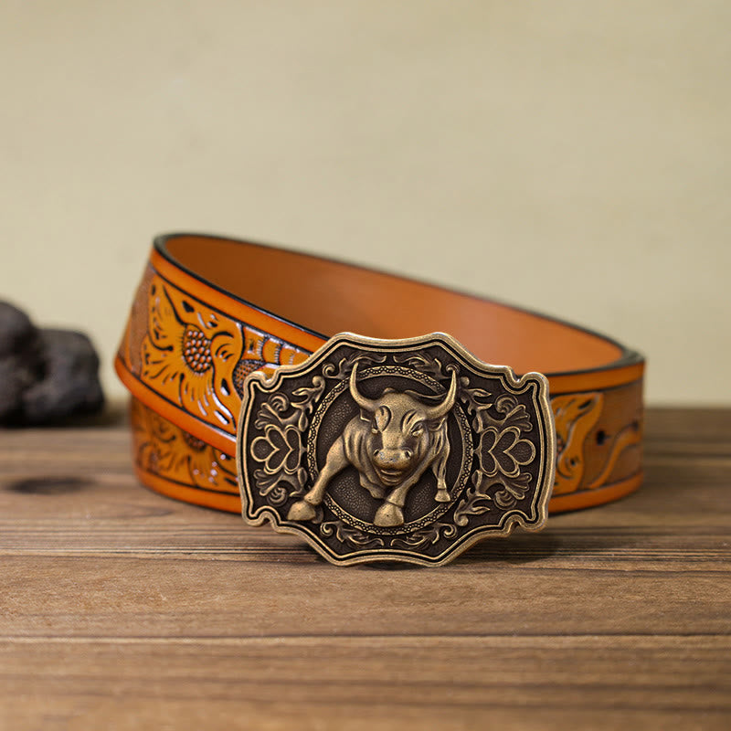 Ceinture en cuir à boucle Matador DIY pour homme