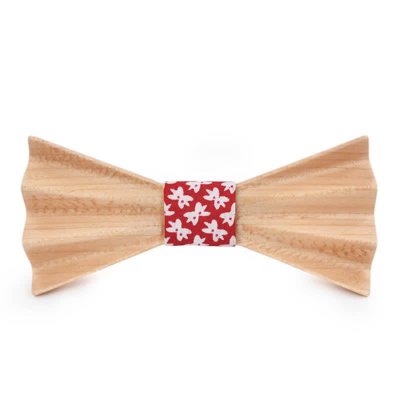 Nœud papillon en bois plié 3D stéréo Burlywood pour homme