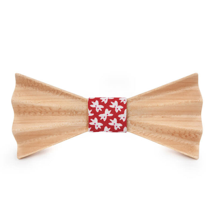 Nœud papillon en bois plié 3D stéréo Burlywood pour homme