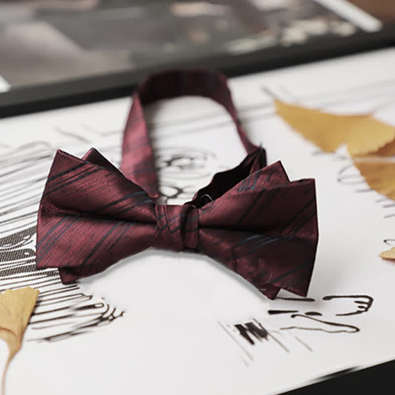 Nœud papillon Gentleman pour homme de la série Burgundy