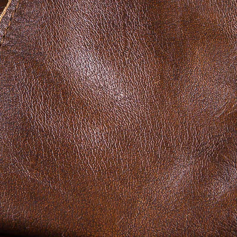 Béret octogonal littéraire en cuir véritable - image 12
